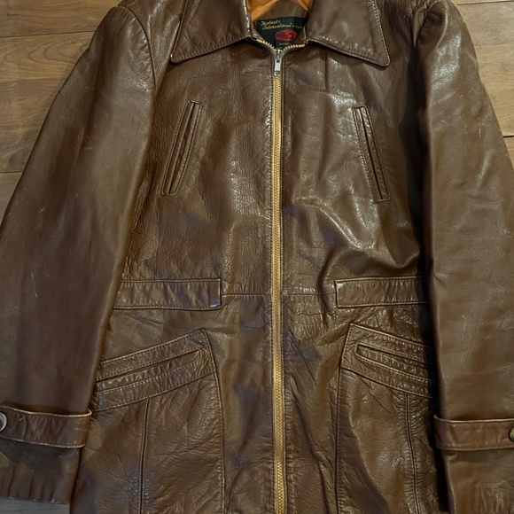 Vintage Vintage lovely leather jacket Worn but excellent look and feel! - Picture 8 of 8